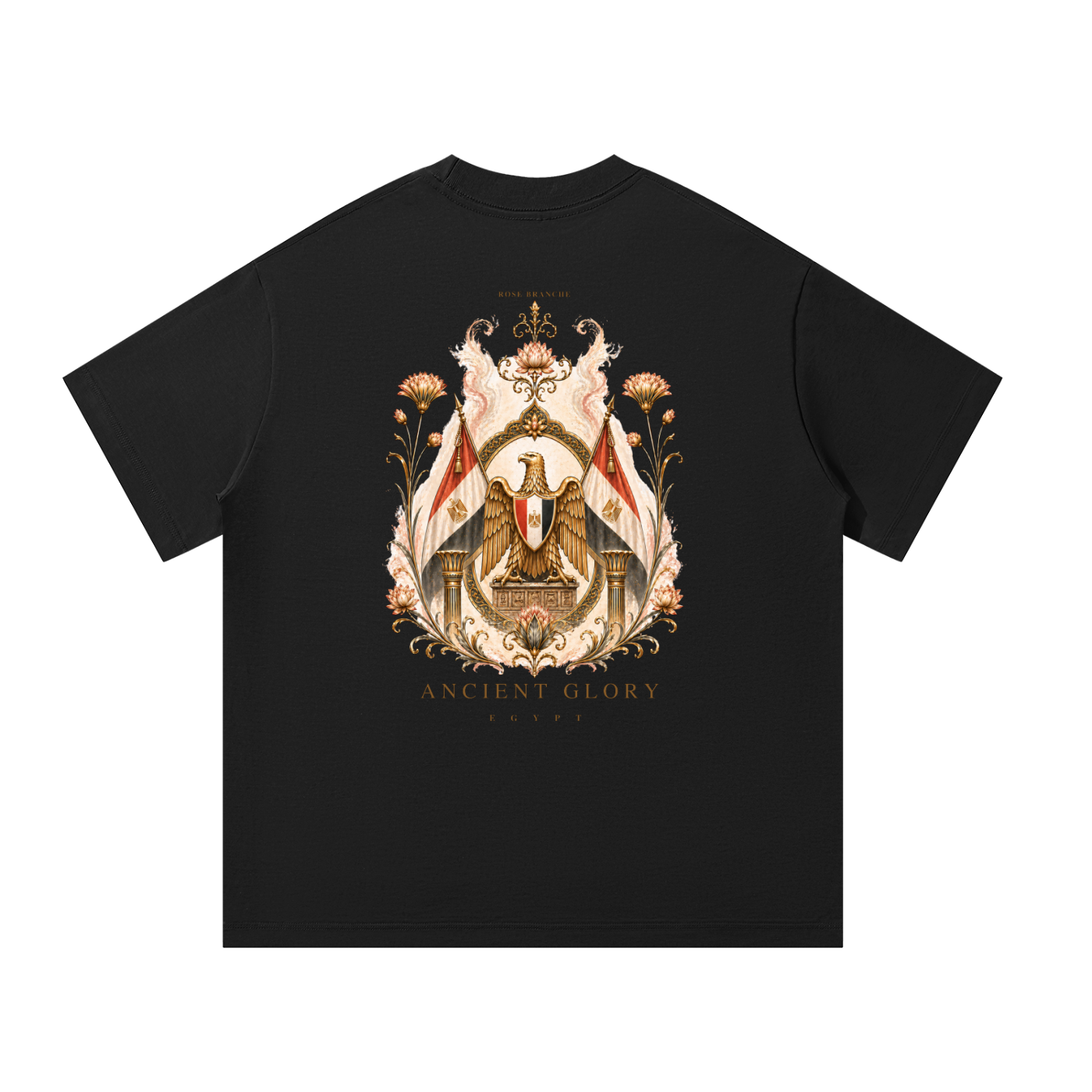 Ancient Glory Egypt Oversized Heavyweight T-Shirt – Black
