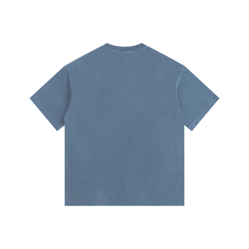 City of Cats Vintage Washed Oversized T-Shirt – Blue