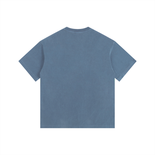 City of Cats Vintage Washed Oversized T-Shirt – Blue